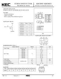 Datasheet KRC838U manufacturer KEC
