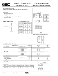Datasheet KRC853U manufacturer KEC