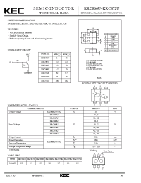 Datasheet KRC867U manufacturer KEC