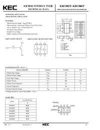 Datasheet KRC883T manufacturer KEC