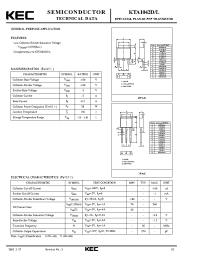 Datasheet KTA1042 manufacturer KEC