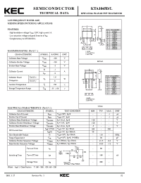 Datasheet KTA1045D manufacturer KEC