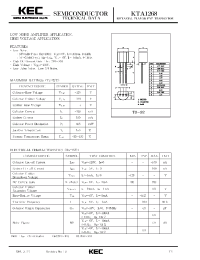 Datasheet KTA1268 производства KEC