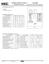 Datasheet KTA1282 manufacturer KEC