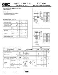 Datasheet KTA1385D manufacturer KEC