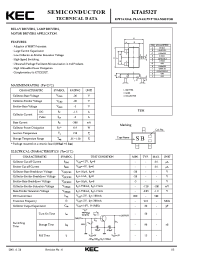 Datasheet KTA1532T manufacturer KEC