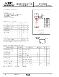 Datasheet KTA1661 manufacturer KEC