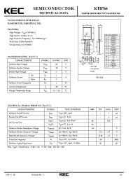 Datasheet KTB764 manufacturer KEC