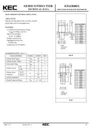 Datasheet KTC1804 manufacturer KEC