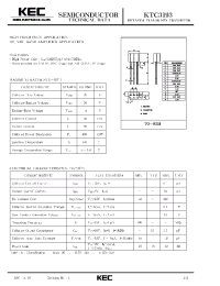 Datasheet KTC3193 manufacturer KEC
