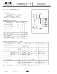 Datasheet KTC3198L manufacturer KEC