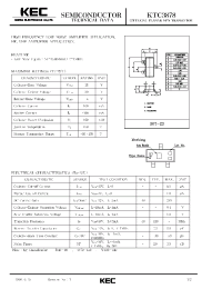 Datasheet KTC3878 manufacturer KEC