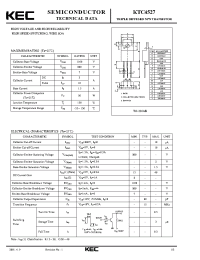 Datasheet KTC4527 manufacturer KEC
