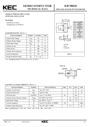 Datasheet KTC9012S manufacturer KEC