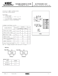 Datasheet KTN2222AU manufacturer KEC