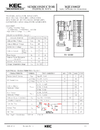 Datasheet MJE13005F manufacturer KEC