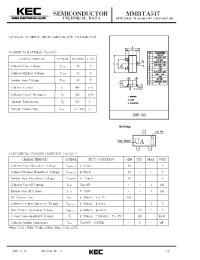 Datasheet MMBTA517 manufacturer KEC