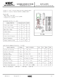 Datasheet TA1275 manufacturer KEC