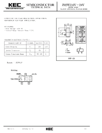 Datasheet Z02W12V manufacturer KEC