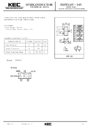 Datasheet Z02W39V manufacturer KEC