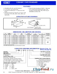 Datasheet C0603C103B1UAC manufacturer Kemet