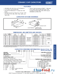 Datasheet C1210C335Z4VAC manufacturer Kemet