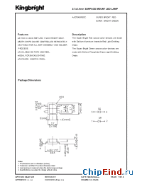 Datasheet AA2734SRSGC manufacturer Kingbright