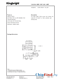 Datasheet AA3528SYC manufacturer Kingbright