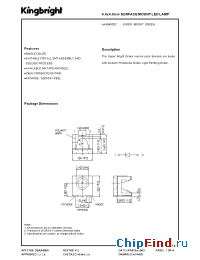 Datasheet AA4040SGC manufacturer Kingbright