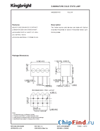 Datasheet AM2520EF/4YD manufacturer Kingbright