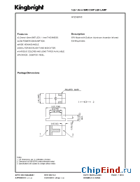 Datasheet AP3216SF4C manufacturer Kingbright