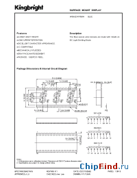 Datasheet APBA02-41PBWA manufacturer Kingbright