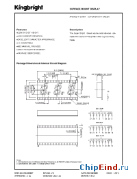 Datasheet APBA02-41SGWA manufacturer Kingbright