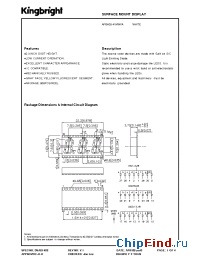 Datasheet APBA03-41MWFA manufacturer Kingbright