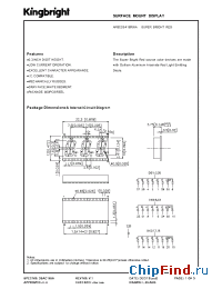 Datasheet APBC03-41SRWA manufacturer Kingbright