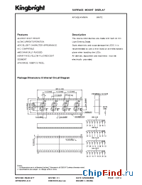 Datasheet APCA02-41MWFA manufacturer Kingbright