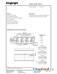Datasheet APCA02-41SURKWA manufacturer Kingbright