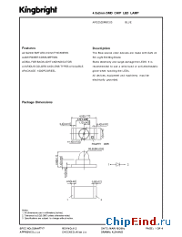 Datasheet APD2520MBC03 manufacturer Kingbright