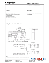 Datasheet APDA02-41SGWA manufacturer Kingbright