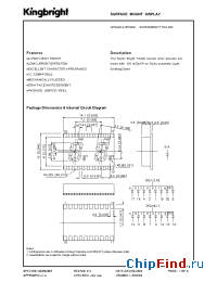 Datasheet APDA02-41SYKWA manufacturer Kingbright