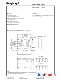 Datasheet APDA02-41VGKWA manufacturer Kingbright