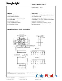 Datasheet APDA03-41MBWA производства Kingbright