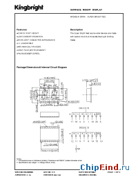 Datasheet APDA03-41SRWA manufacturer Kingbright