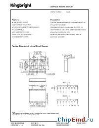 Datasheet APDA04-41MBWA manufacturer Kingbright