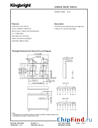 Datasheet APDA56-41PBWA производства Kingbright