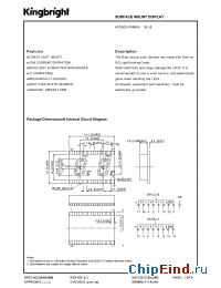 Datasheet APDC02-41MBWA manufacturer Kingbright
