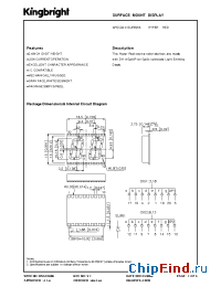 Datasheet APDC04-41SURKWA производства Kingbright