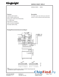 Datasheet APDC56-41VGKWA производства Kingbright
