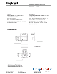 Datasheet APK3020MWC производства Kingbright