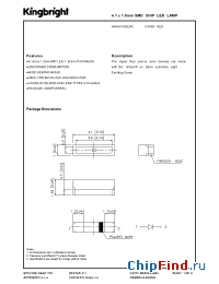 Datasheet APKA4110SURC производства Kingbright